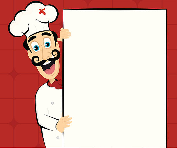 60+ Chef Holding Blank Sign Illustrations, Royalty-Free Vector Graphics ...