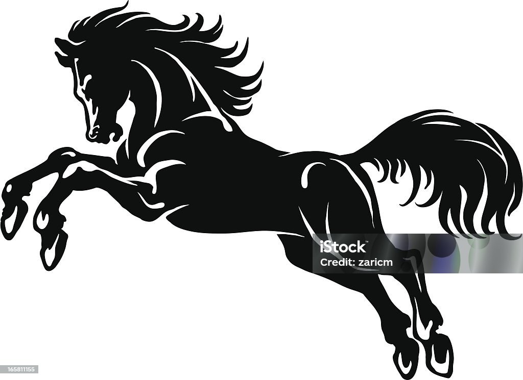 Konie - Grafika wektorowa royalty-free (Koń)