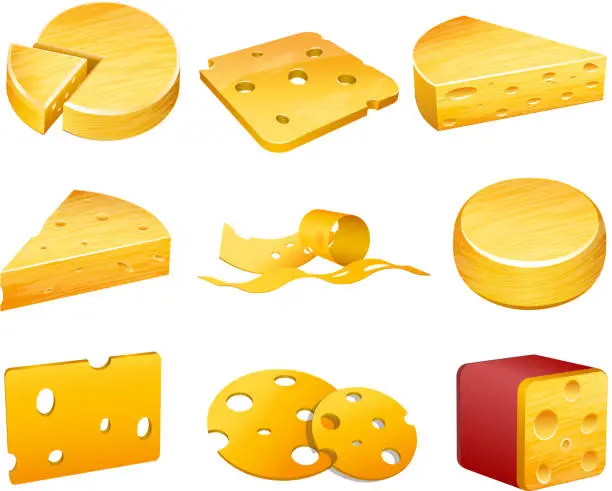Vector illustration of Cheese