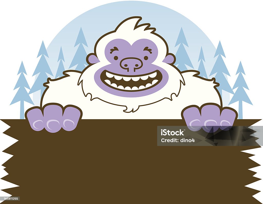 Yeti señal - arte vectorial de Yeti libre de derechos