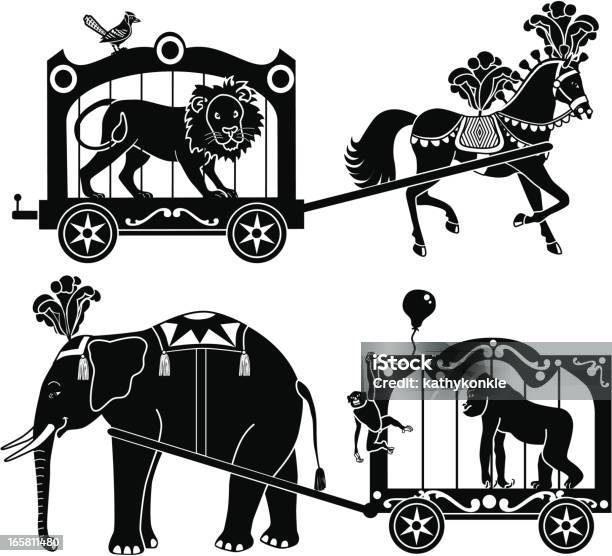 Circus Wagons Stock Illustration - Download Image Now - Animal, Animal Wildlife, Arts Culture and Entertainment