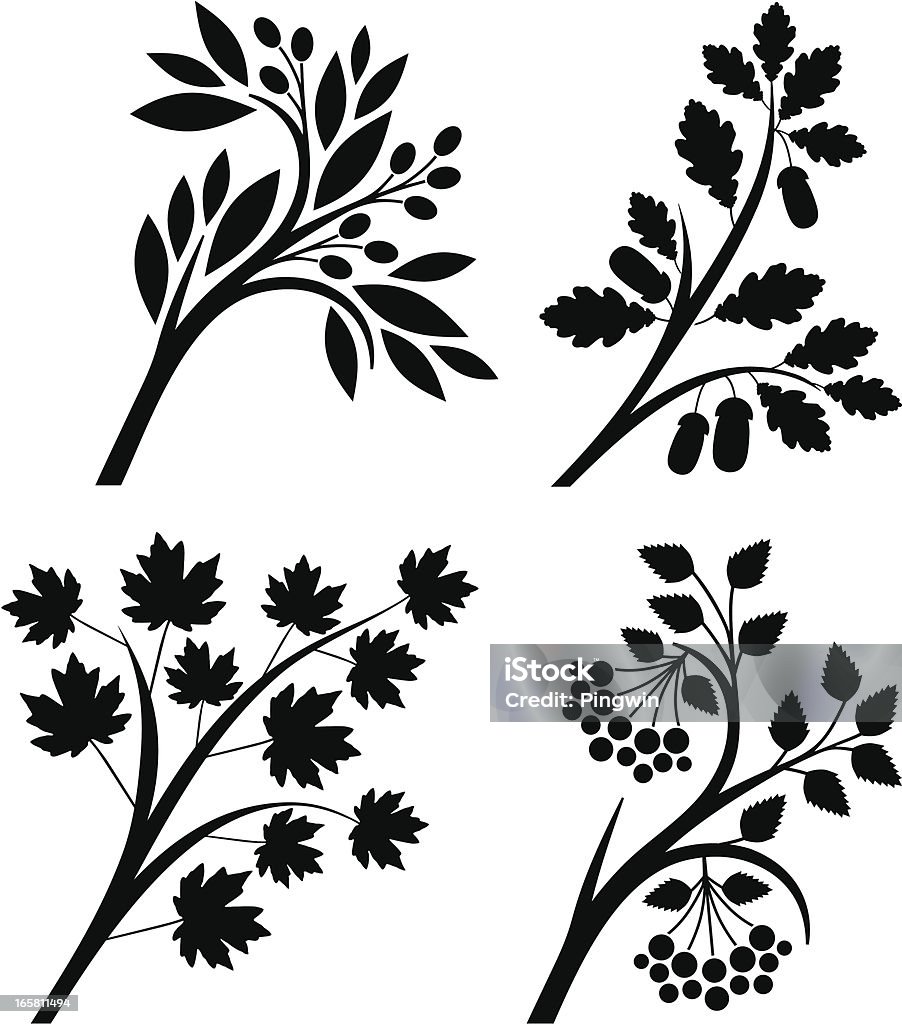 Branches Part Icon Branches Stock Illustration - Download Image Now - Branch - Plant Part ...