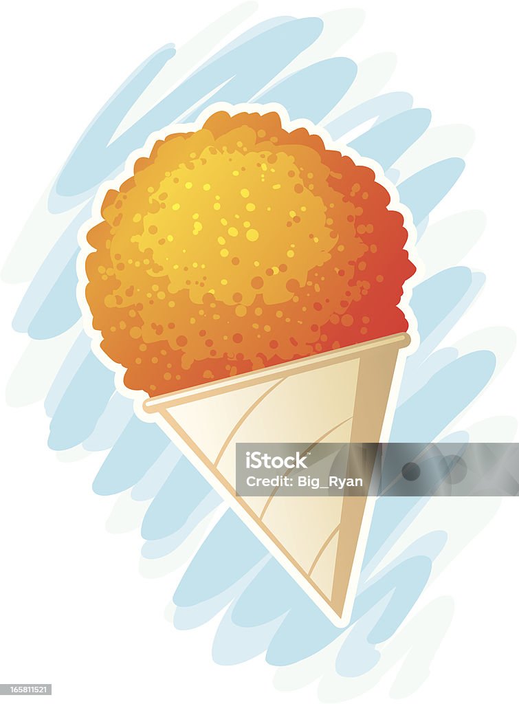 fun snow cone fun illustration of hawaiian shave ice Snow Cone stock vector