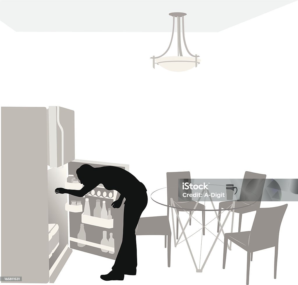 KitchenFridge - clipart vectoriel de Réfrigérateur libre de droits
