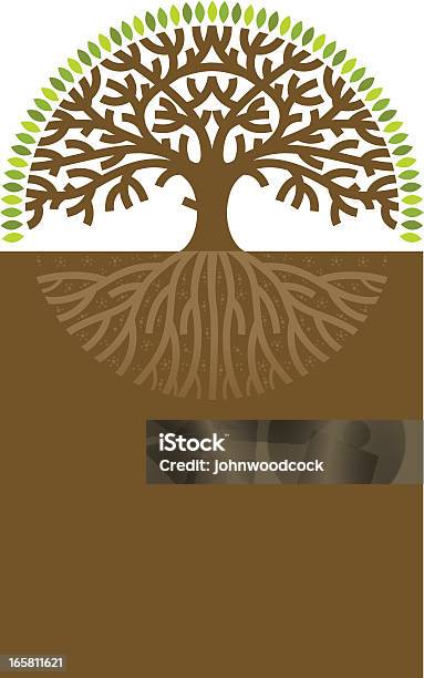 Rótulo De Árvore - Arte vetorial de stock e mais imagens de Crescimento - Crescimento, Cultivado, Espaço para Texto