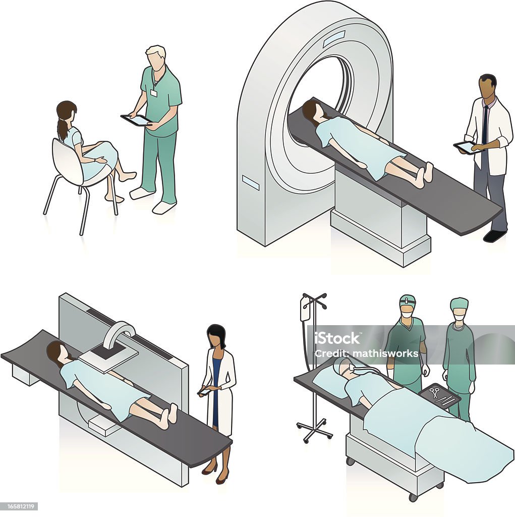 放射線イラストレーション - 悪性腫瘍のロイヤリティフリーベクトルアート