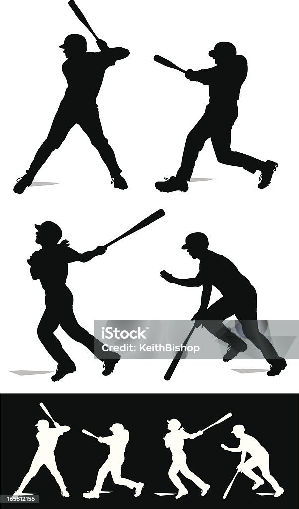 Baseball Ciasto o luźnej konsystencji Huśtać się-At Bat - Grafika wektorowa royalty-free (Baseball)