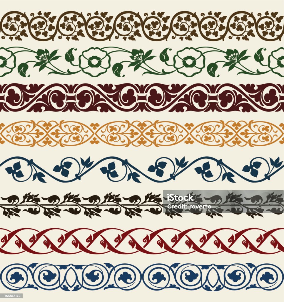 Retro set lines Abstract stock vector