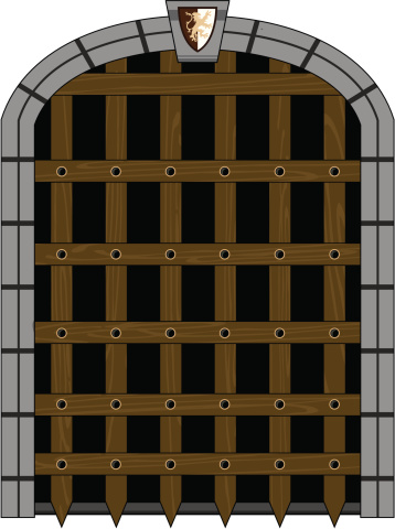 Medieval Portcullis Style Gate