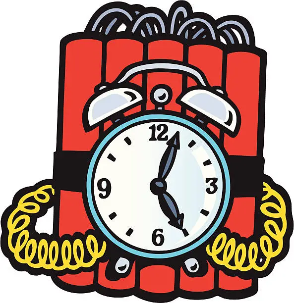 Vector illustration of Time Bomb