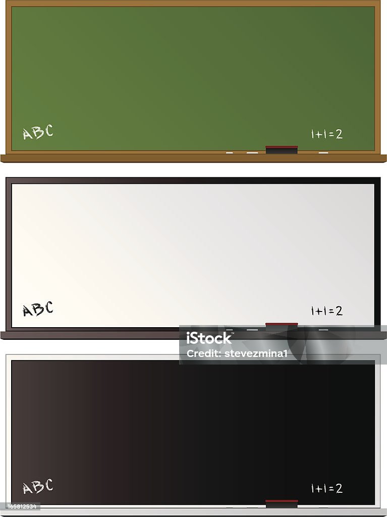 Chalkboards - arte vectorial de Goma de borrar libre de derechos