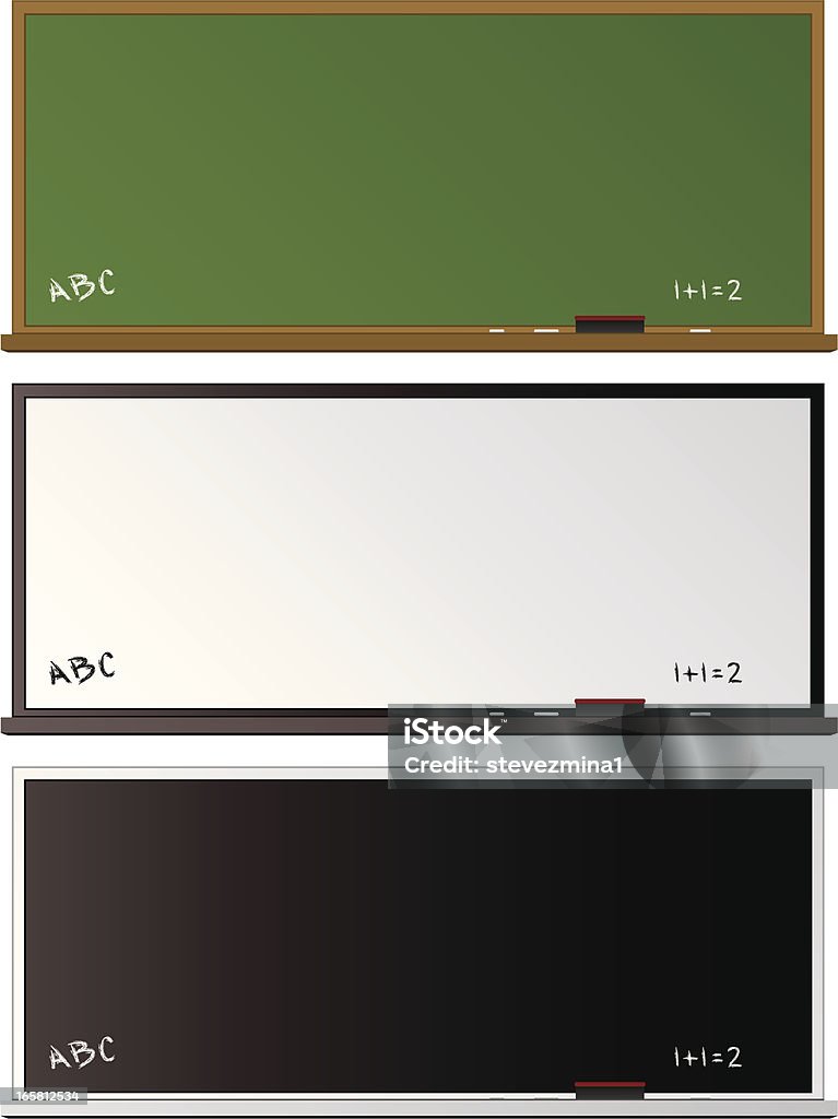 Chalkboards - Vetor de Borracha - Material de escritório royalty-free