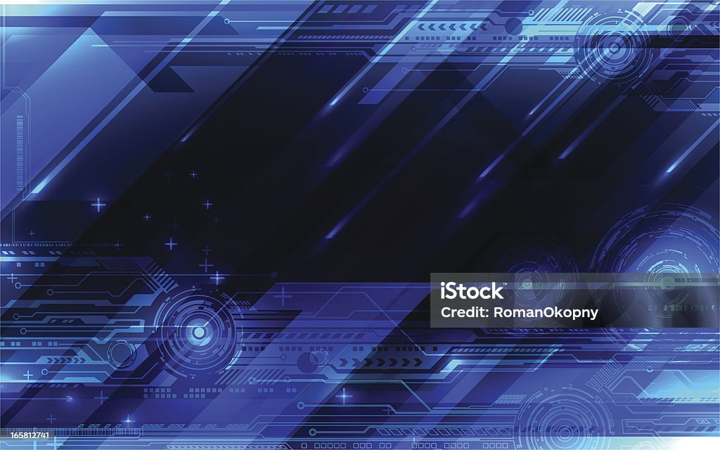 Tech blue abstraction. EPS10. Abstract stock vector