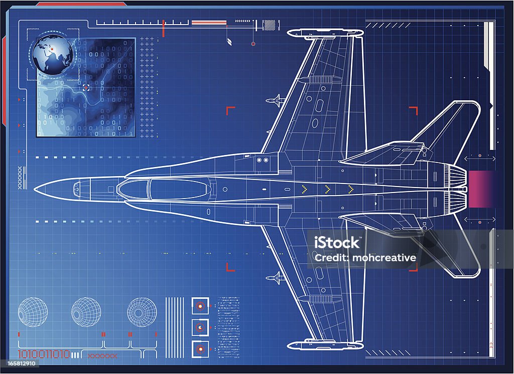 Control de la Fuerza Aérea - arte vectorial de Ejército del Aire libre de derechos