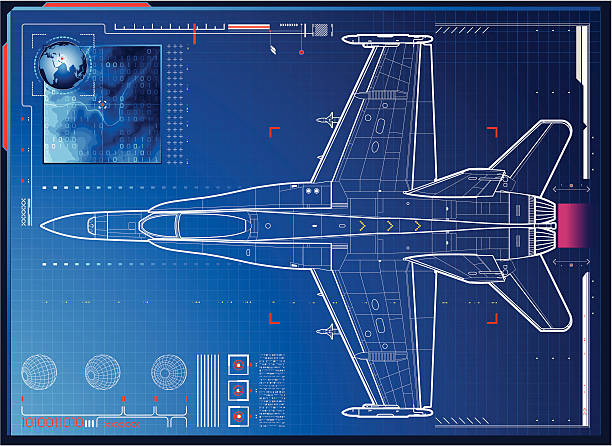 air force monitoring High detailed Fighter Plane monitoring connecting throw global system, with radar and topographic map. flight radar screen stock illustrations