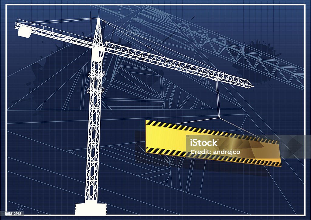 En construcción - arte vectorial de Cable de acero libre de derechos