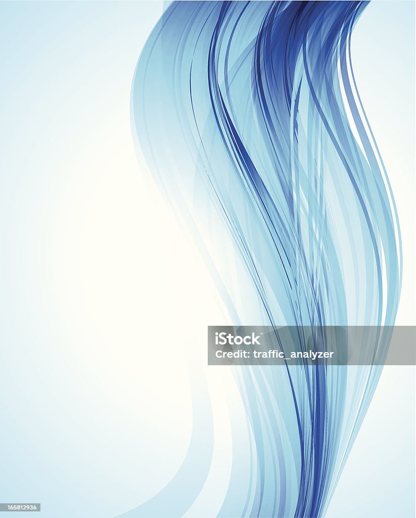 Abstrato azul com linhas - Vetor de Abstrato royalty-free
