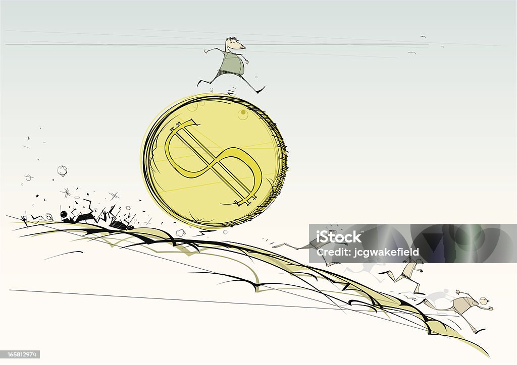 Гигантский монета - Векторная графика Бизнес роялти-фри