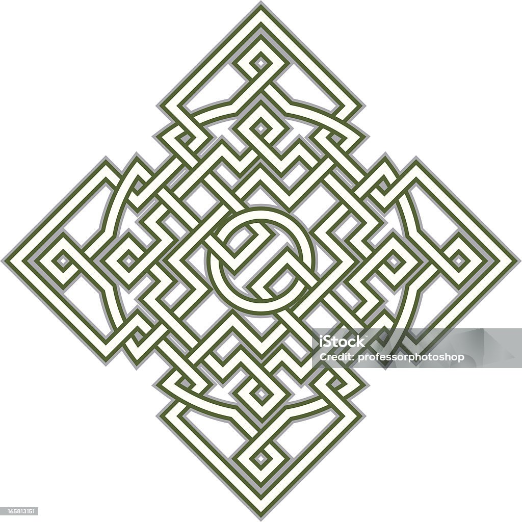 Кельтский узел - Векторная графика В форме креста роялти-фри