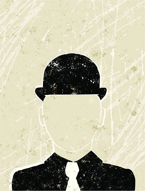 Vector illustration of Businessman with no Face