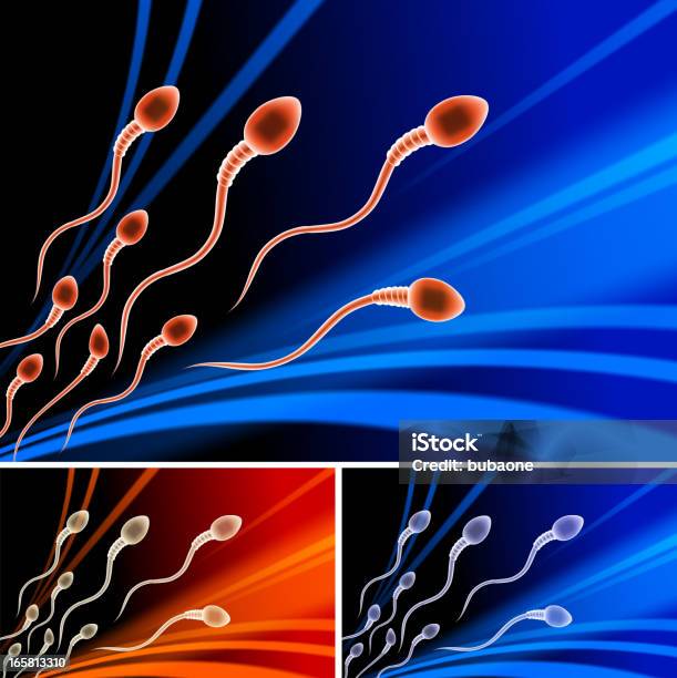 Спермы Роялтифри Векторной Графики На Темном Фоне — стоковая векторная графика и другие изображения на тему Абстрактный - Абстрактный, Беременная, Биологические часы