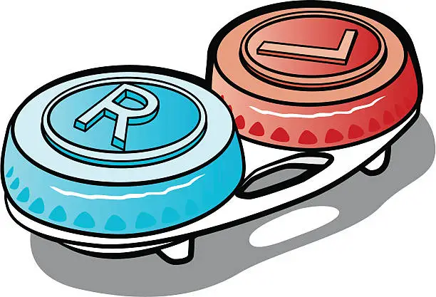 Vector illustration of Contact Lens Case