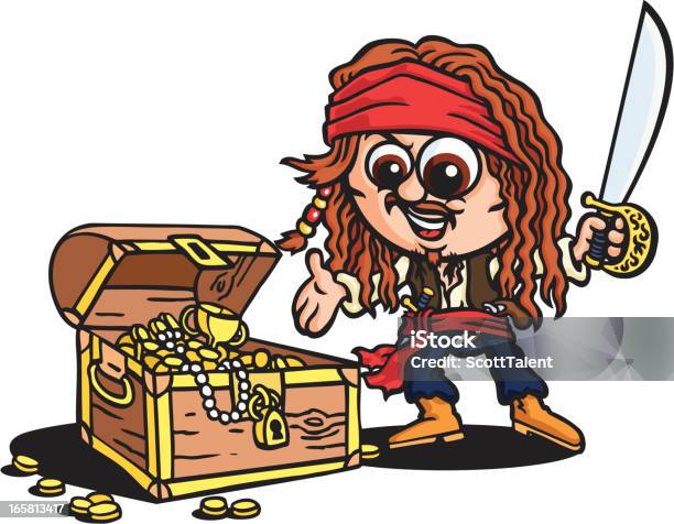 Pirates Treasure Stock Illustration - Download Image Now - Discovery, Gold - Metal, Gold Colored