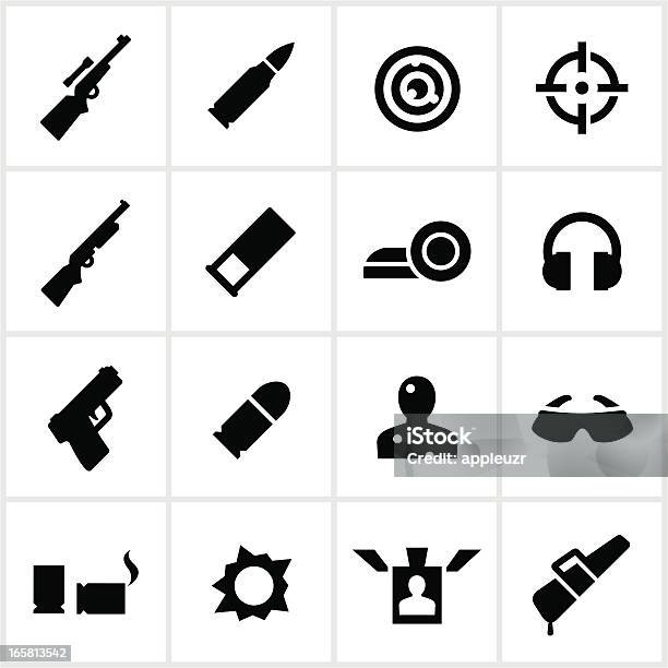 Target Shooting Icons Stock Illustration - Download Image Now - Icon Symbol, Bullet, Gun