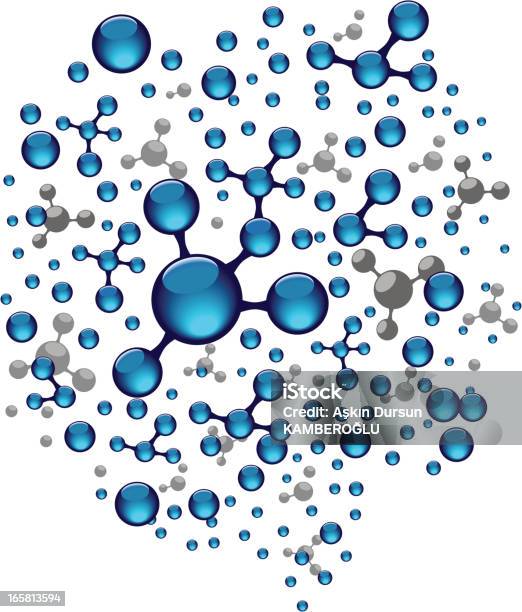 Molécula De Densidade - Arte vetorial de stock e mais imagens de Estrutura molecular - Estrutura molecular, Abstrato, Biotecnologia