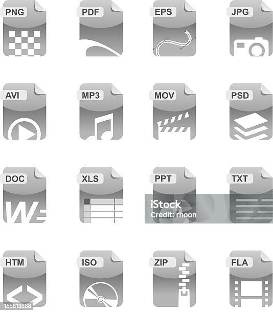 File Icons Stock Illustration - Download Image Now - Computer Equipment, Document, Html