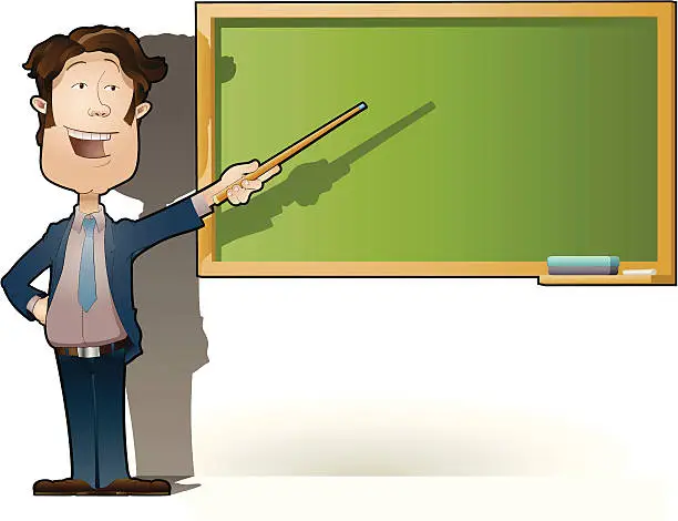 Vector illustration of Mister Teacher