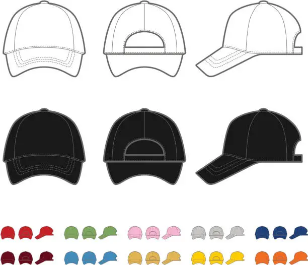 Vector illustration of Baseball cap