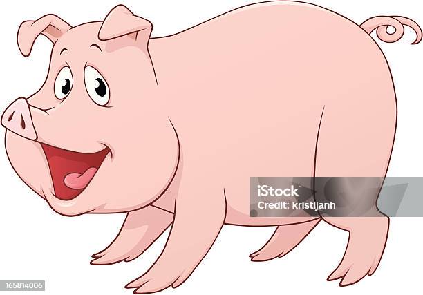 Schwein Stock Vektor Art und mehr Bilder von ClipArt - ClipArt, Comic - Kunstwerk, Domestizierte Tiere