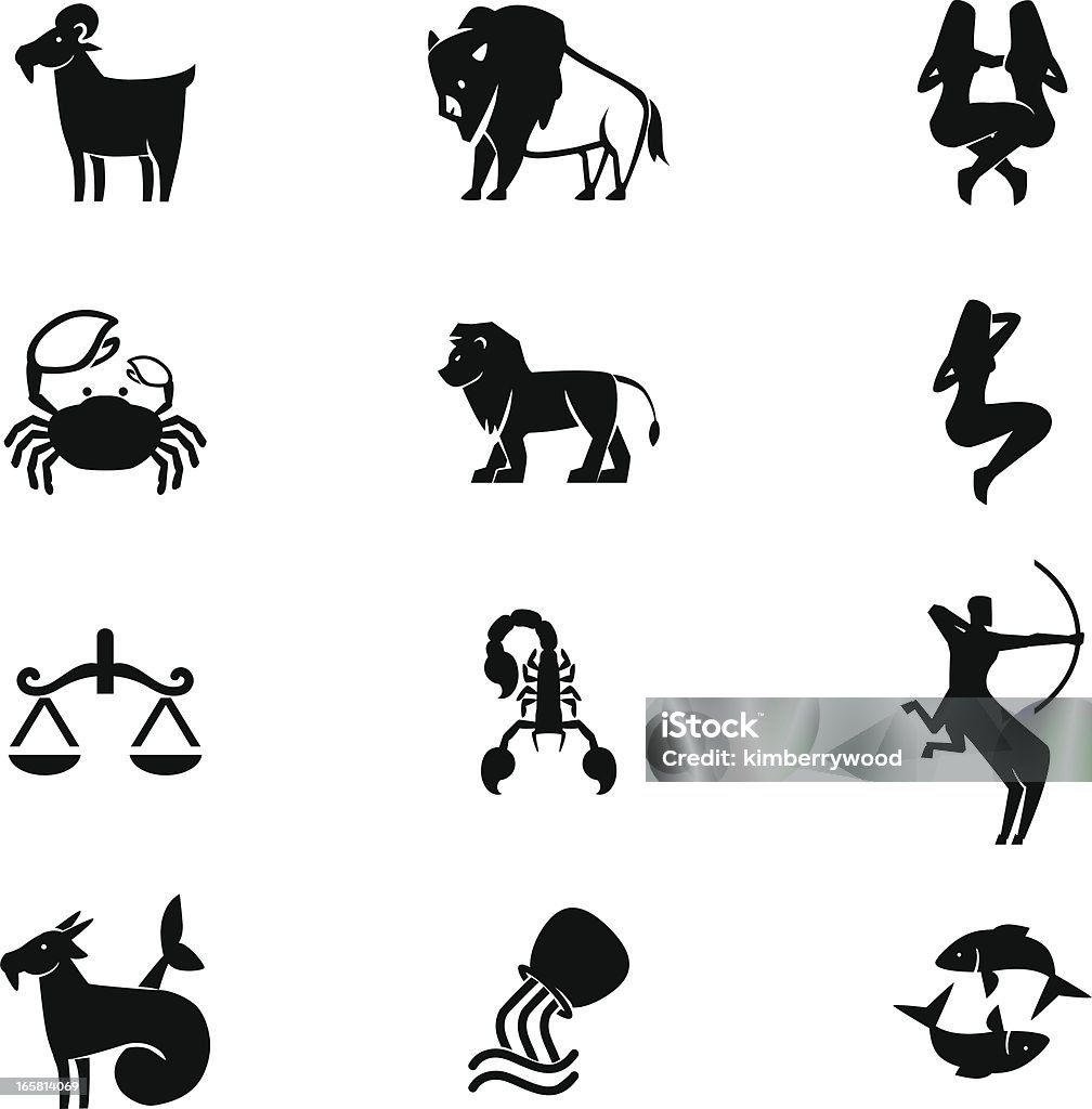 Horoscope señal icono de - arte vectorial de Ícono libre de derechos