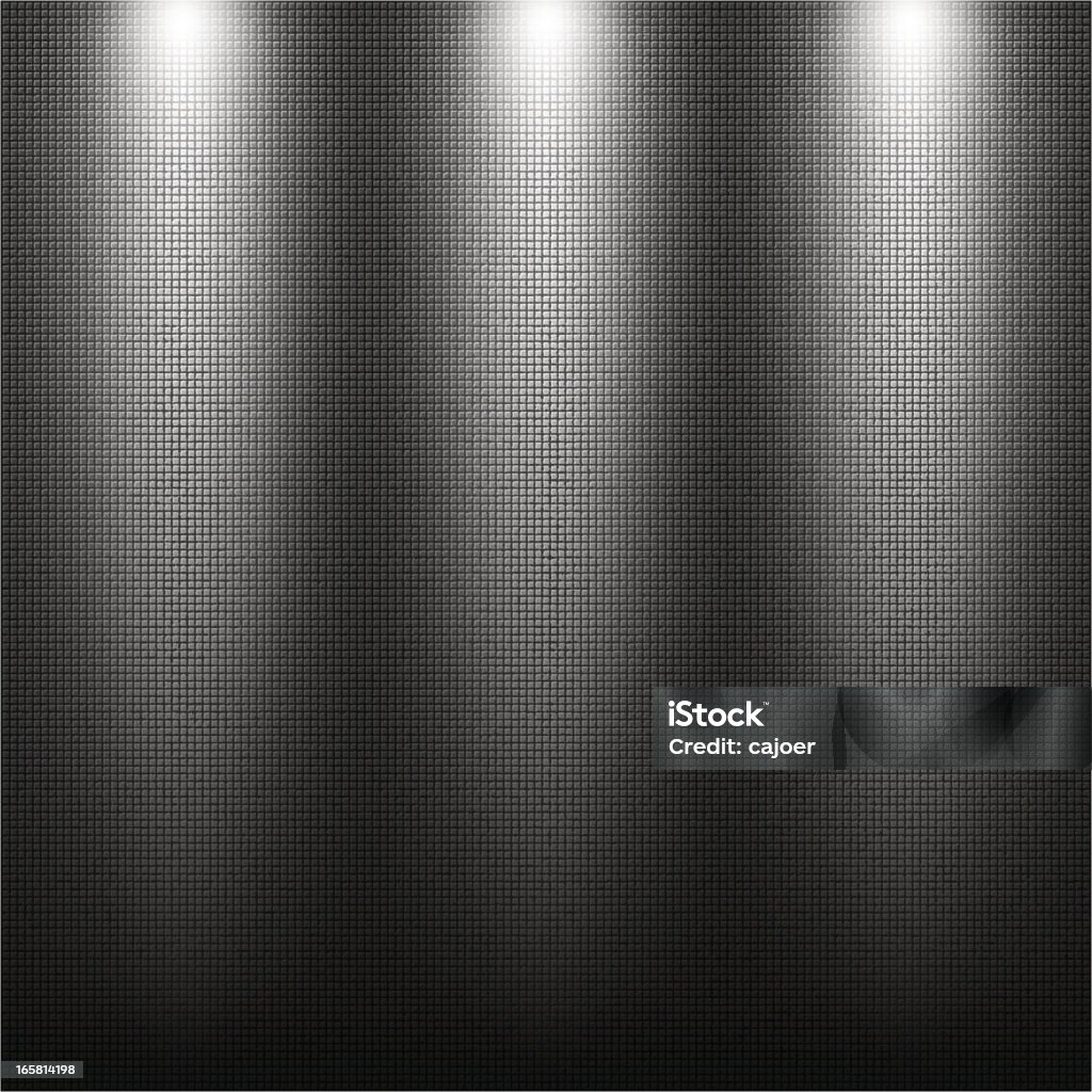 Checked Vector Texture Checked vector texture with three spotlights. Slightly rough/jagged lines. Gradient meshes and clipping masks (complex) used. High resolution jpg included. Black Background stock vector