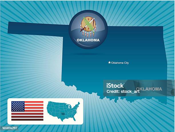 Oklahoma State - Immagini vettoriali stock e altre immagini di Bandiera - Bandiera, Bandiera degli Stati Uniti, Blu