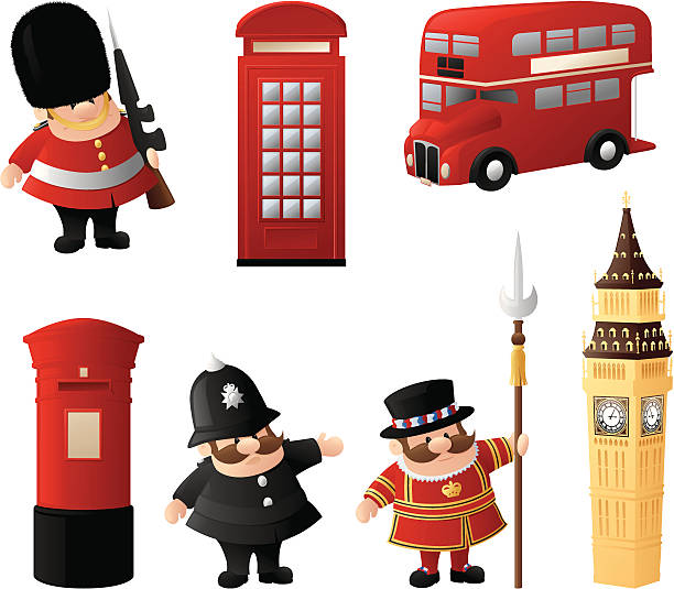 ilustrações de stock, clip art, desenhos animados e ícones de ícones de londres - halberd