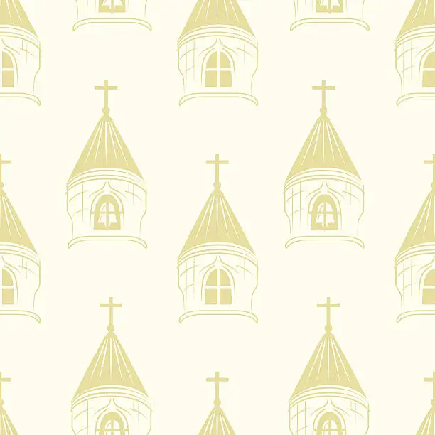 Vector illustration of Church Steeple Pattern