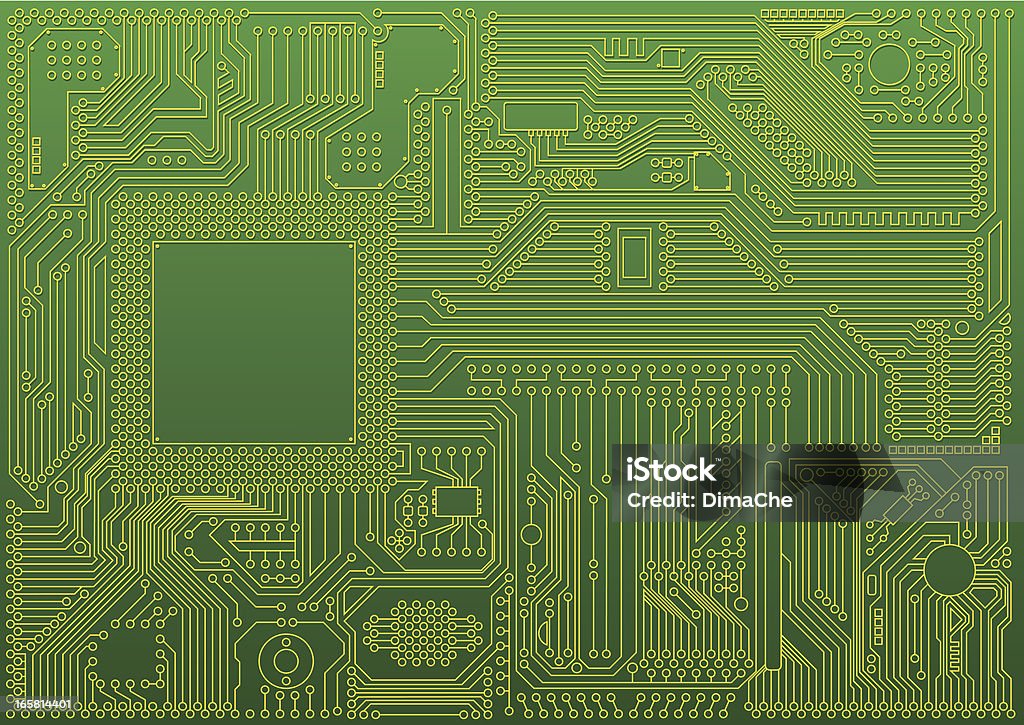 microchip の抽象的な背景 - 回路基板のロイヤリティフリーベクトルアート