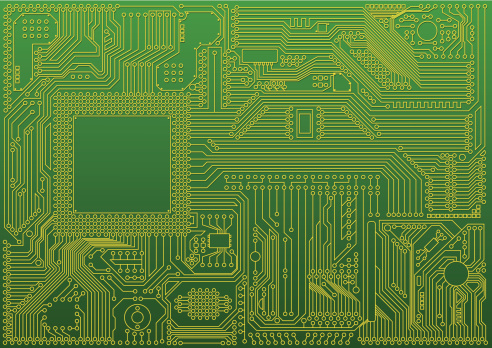 Abstract microchip background