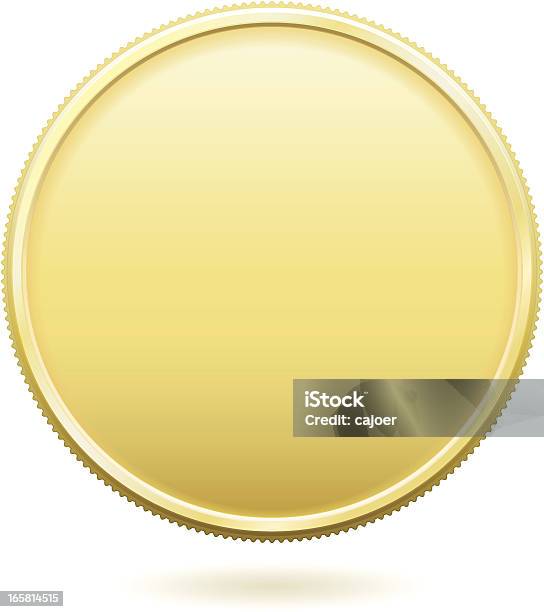 Moeda De Ouro - Arte vetorial de stock e mais imagens de Medalha de Ouro - Medalha de Ouro, Moeda, Dourado - Cores