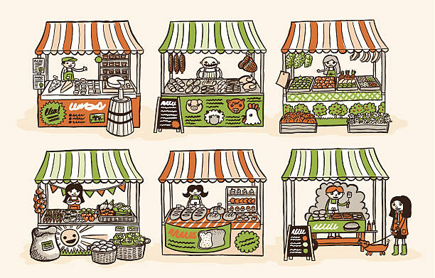 Farmer's Market - Illustration vectorielle