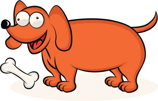Dog And Bone Stock Illustration - Download Image Now - Dog Bone, Animal,  Cheerful - iStock