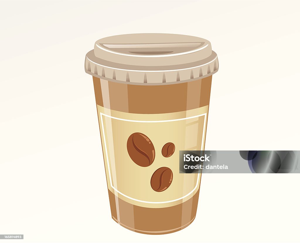 Papierowy kubek do kawy - Grafika wektorowa royalty-free (Bez ludzi)