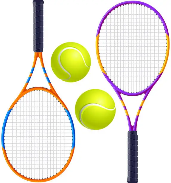 Vector illustration of Tennis