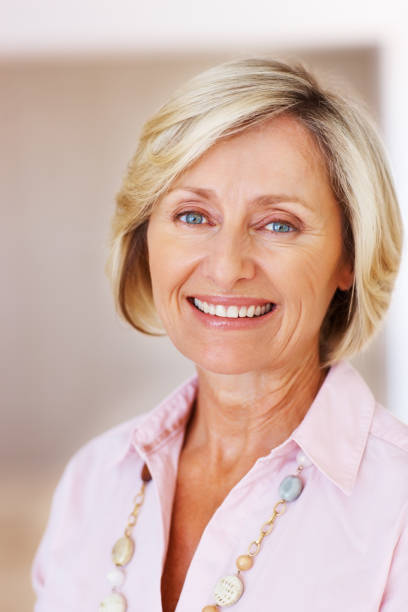 istock Perfect smile by a senior lady 165815145