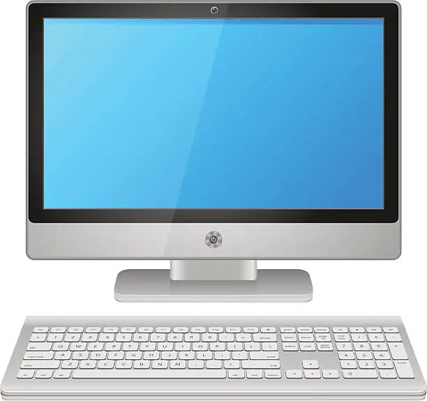 Vector illustration of PC Desktop