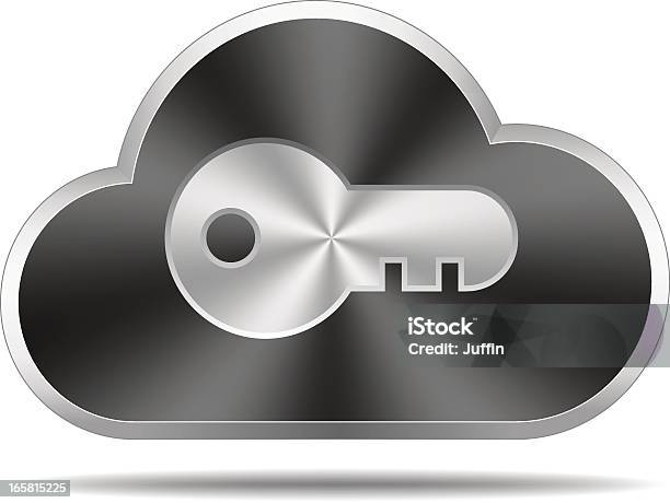 Cloud Icon Key Stock Vektor Art und mehr Bilder von Cloud Computing - Cloud Computing, Daten, Festplatte