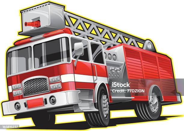 レッド Firetruck - 消防車のベクターアート素材や画像を多数ご用意 - 消防車, ベクター画像, 消防士