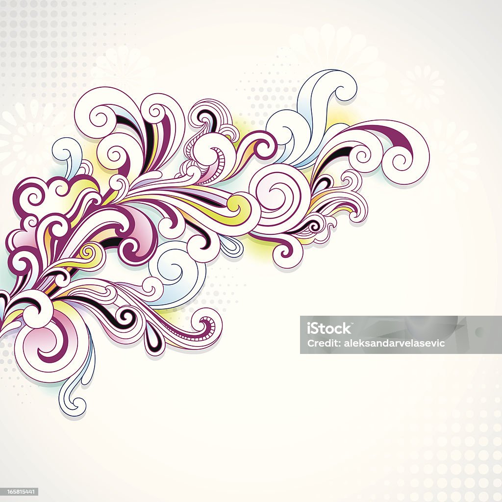 Swirl arrière-plan - clipart vectoriel de Abstrait libre de droits